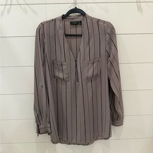 Apt. 9 Women's Taupe Striped Top